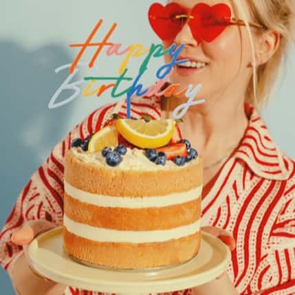 Šareni HBD toper za tortu, slika 2