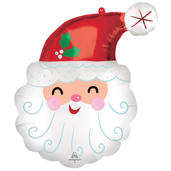 Balon Smiley Satin Santa 1