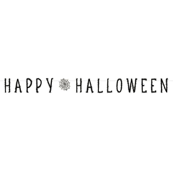 Spiderweb Happy Halloween baner 1