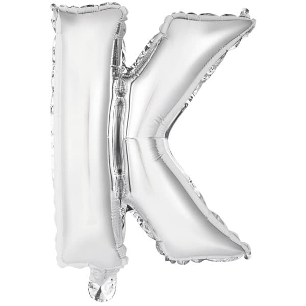 Srebrni balon slovo K 1