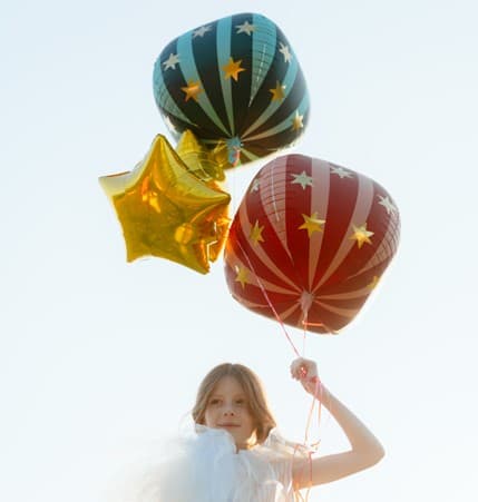 Balon zvjezdana lopta crvena 3