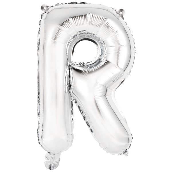 Srebrni balon slovo R 1