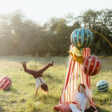 Balon zvjezdana lopta crvena 2