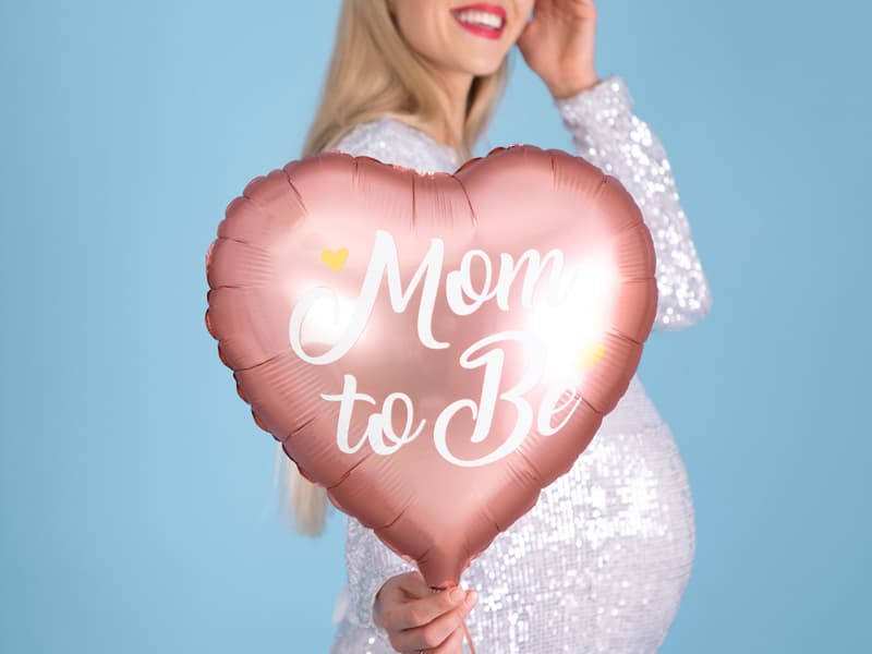 Balon Mom to be rozi 2