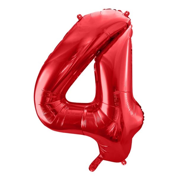Crveni balon broj 4 1