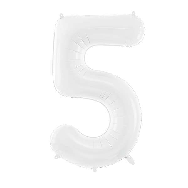 Bijeli balon broj 5 1