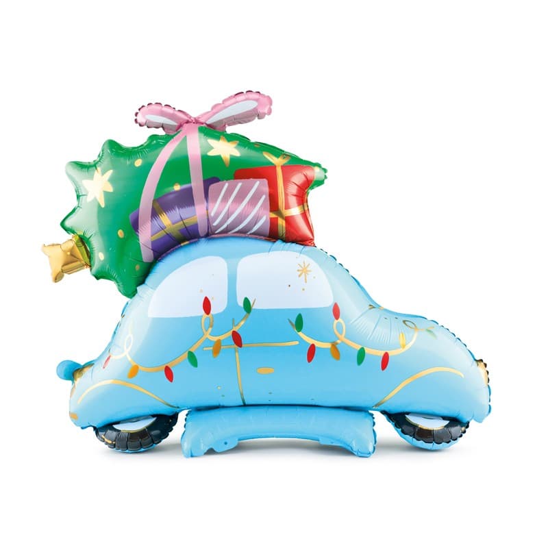 Balon novogodišnje auto 1