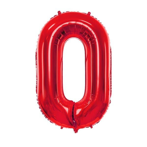 Crveni balon broj 0 1