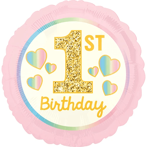 Balon 1st Birthday rozi 1