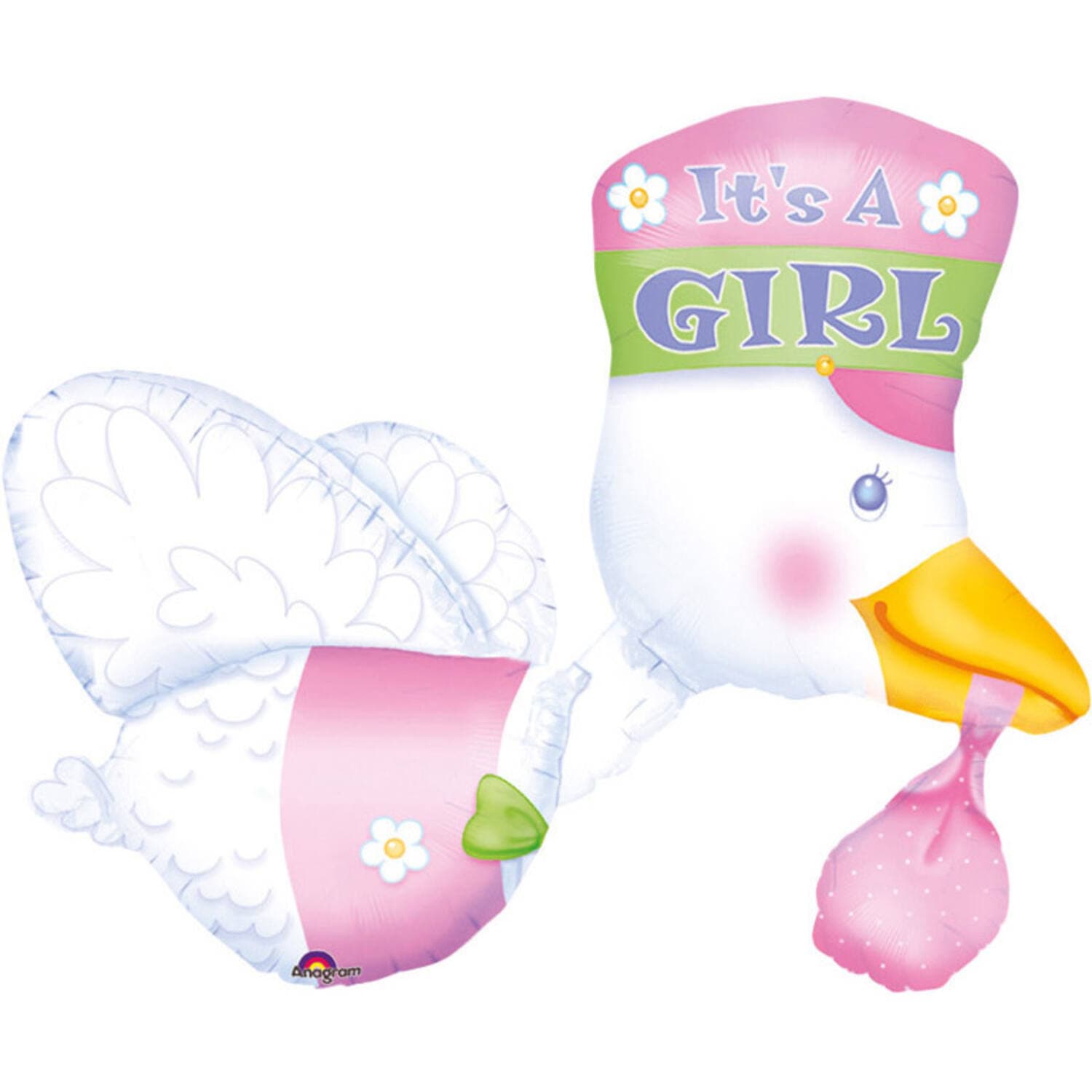 Balon roza roda - It's a Girl 1